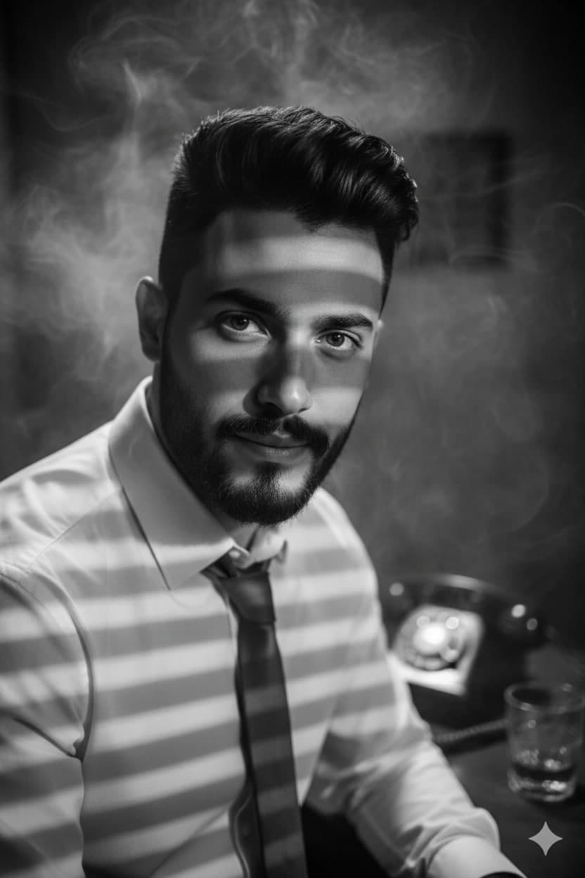 Film Noir Office Portrait