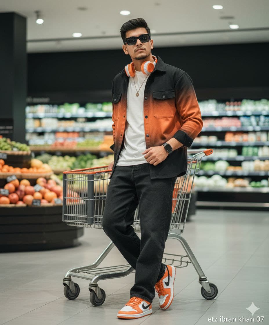 Young Man Luxury Mall Portrait