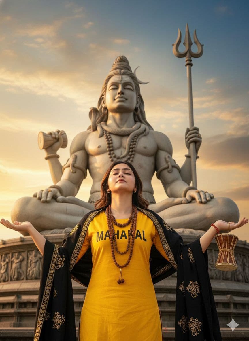 woman temple lord shiva